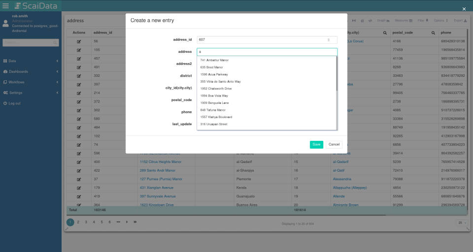 screenshot of Scai Platform